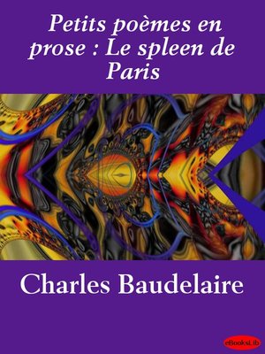 cover image of Petits poèmes en prose